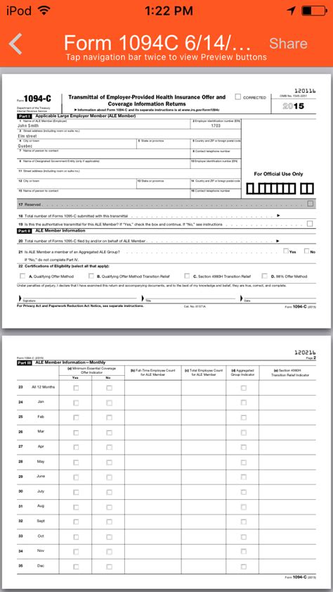 Form 1094-C App