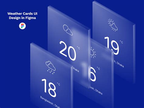 Weather Cards UI Design. :: Behance