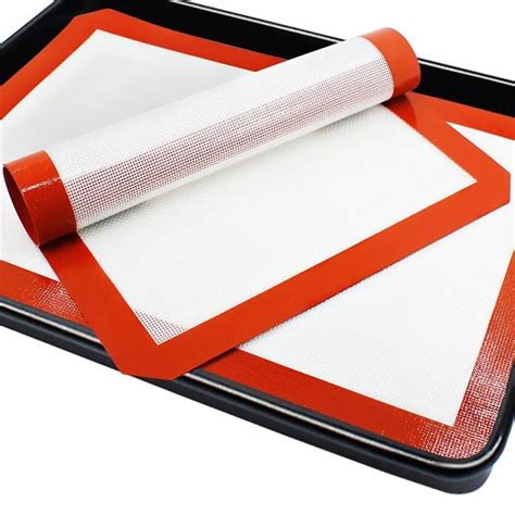 LINSBAYWU Non Stick Baking Sheet Glass Fiber Rolling Dough Bakeware Mat ...