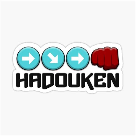 "Hadouken" Sticker by cobano | Redbubble