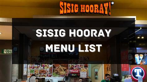 Sisig Hooray Menu Prices Philippines 2024 [Updated] — All About ...