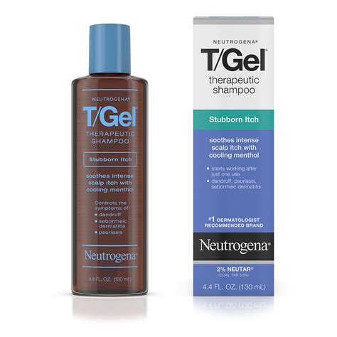 Buy Neutrogena T/Gel Therapeutic Stubborn Itch Shampoo with 2% Coal Tar, Anti-Dandruff with ...