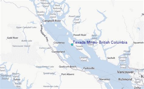 Texada Mines, British Columbia Tide Station Location Guide