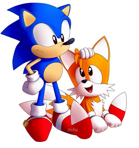 Sonic and Tails by Zoiby on DeviantArt