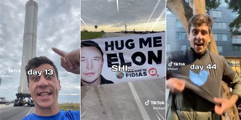 A YouTuber has camped outside Elon Musk's offices for 47 days for a hug ...