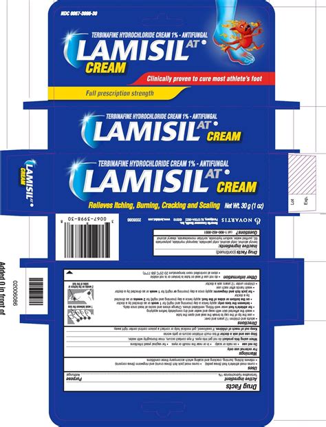 Lamisil AT Cream: Package Insert / Prescribing Information - Drugs.com