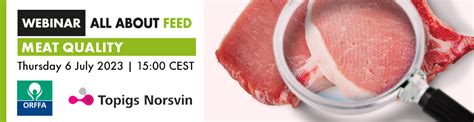 Webinar Meat Quality - All About Feed