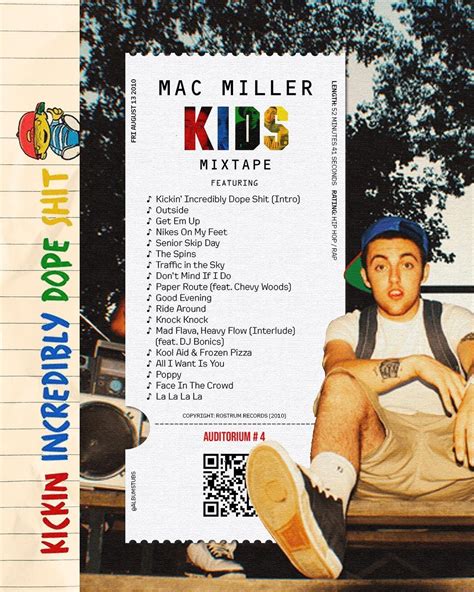 ALBUM STUBS on Instagram: “K.I.D.S Mixtape — @macmiller RIP Mac Miller ...