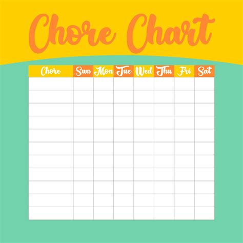 Printable Blank Chart