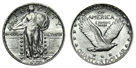 1917 S Standing Liberty Quarter Type 2 Coin Value Prices, Photos & Info