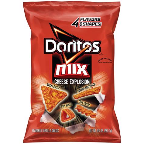 Doritos Mix Cheese Explosion Flavored Tortilla Snacks, 9.25 Oz. - Walmart.com