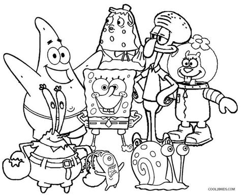 Printable Spongebob Coloring Pages For Kids