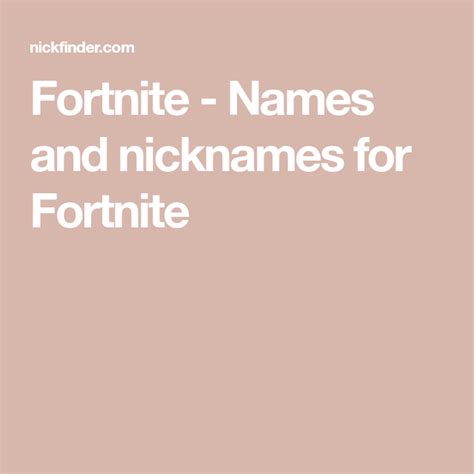 Fortnite - Names and nicknames for Fortnite | Fortnite, Cool gamer ...