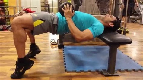 Hip thrust with Dumbbell - YouTube