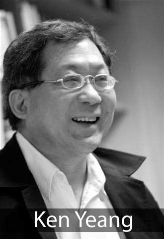 Architect Ken Yeang of Malaysia, one of the "green architects" created the "bioclimatic ...