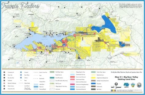 Big Bear Lake Hiking Trail Map - TravelsFinders.Com