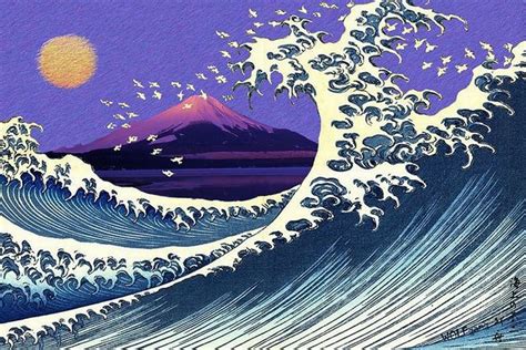 Japan Phoenix | Japanese wave painting, Japanese art, Japanese woodblock printing