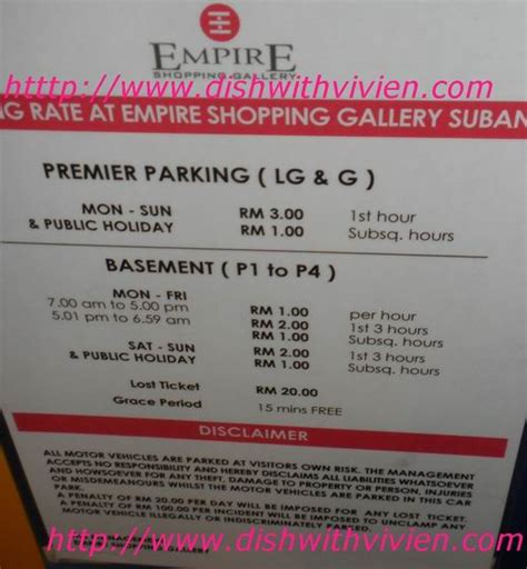 Parking Rate in Kuala Lumpur: Empire Gallery Shopping Mall Parking Rate ...