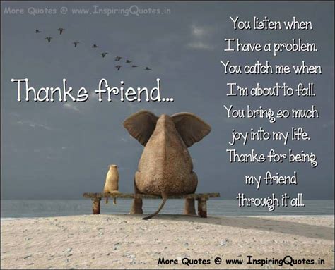 Thanks for being my Friend Quotes, Friendship Sayings in English