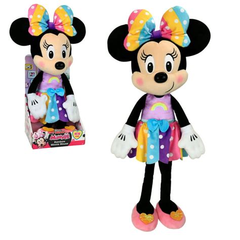 Disney Junior Minnie Mouse Rainbow 16-Inch Plush, Ages 3+ - Walmart.com - Walmart.com