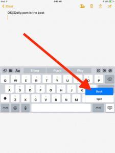 How to Move the iPad Keyboard