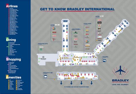 Terminal Map | Bradley International Airport