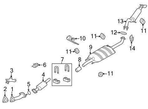 Ford Escape Exhaust Muffler. MUFFLER ASSEMBLY - FRONT. A - 9L8Z5230G | Lakeland Ford Online ...