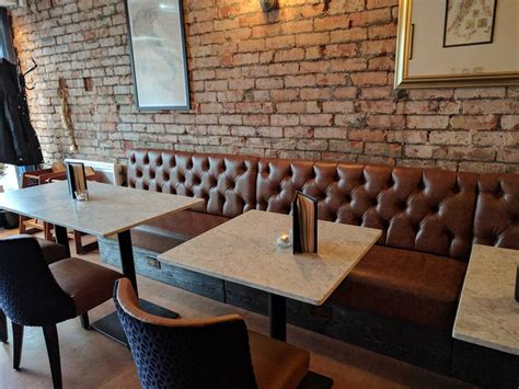 Pub Bar Waiting room Modular Plain Back Banquette Fitted Bench Booth ...