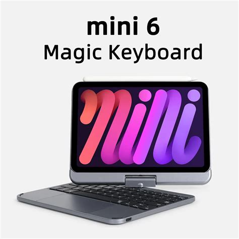 Magic-Keyboard-Case-For-iPad-Mini-6-Magnetic-Cover-Funda-Backlight-Foldable-Rotatable-Keyboard ...