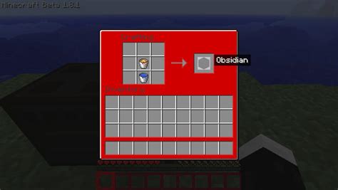 Craft Obsidian! Minecraft Mod