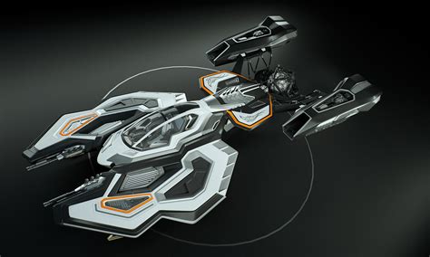 Spaceship 3D concept design 3D Model animated rigged .max - CGTrader.com