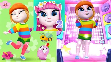 My Talking Angela 2 Spring update new Outfits Unlocked Gameplay Android ios - YouTube