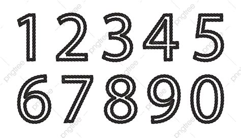 Number Clipart Black And White