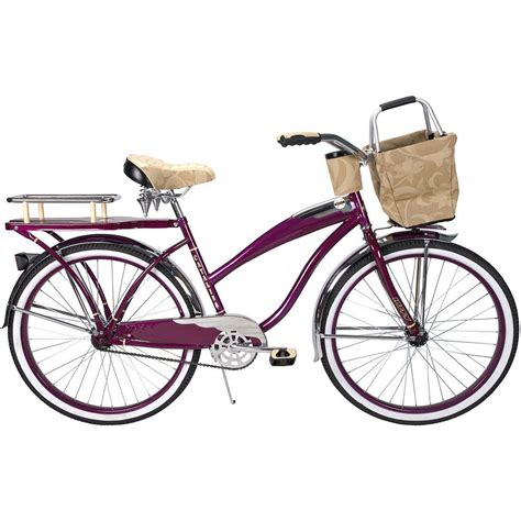 Huffy Catalina 26" Ladies' Cruiser Bike with Basket and Beverage Holder ...