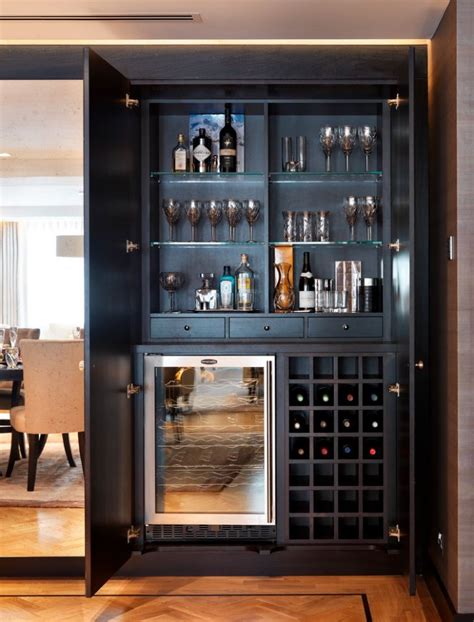 Small Home Bar Cabinet Design | Diy home bar, Home bar rooms, Modern home bar