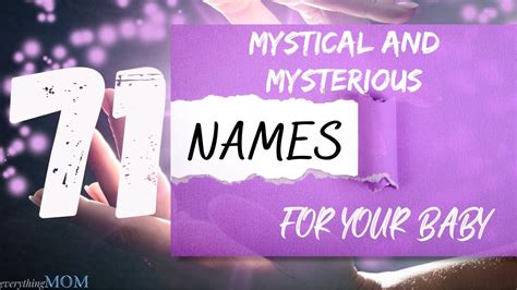 71 Mystical and Mysterious Names For Your Baby - YouTube