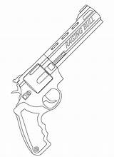 Gun Coloring Page sketch template