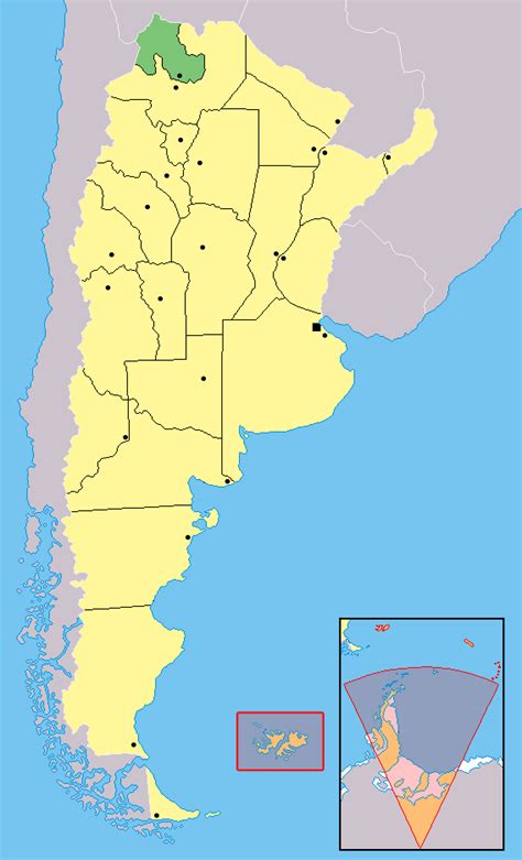 Mapa da província de Jujuy - Argentina - MapasBlog