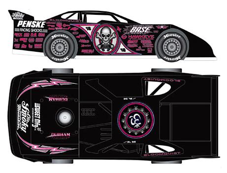 2014 Scott Bloomquist #0 Pink - Dirt Late Model Diecast