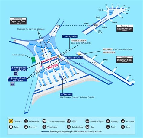 Guide for facilities in Mumbai Chhatrapati Shivaji Maharaj International AirportAirport Guide ...