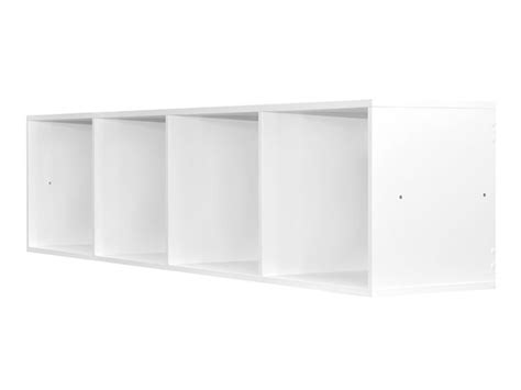 Horizontal 4 Cube Storage White