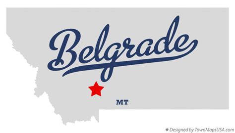 Map of Belgrade, MT, Montana