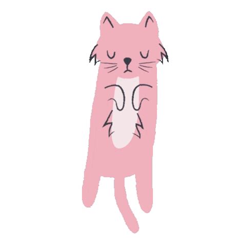 Cat Pink Sticker - Cat pink - Discover & Share GIFs