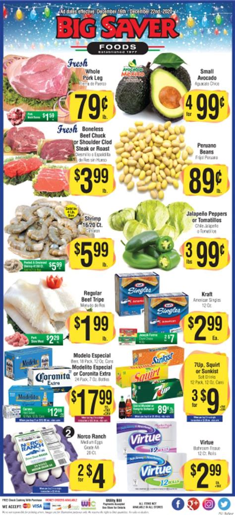 Big Saver Foods Holiday Weekly Ad Flyer December 16 to December 22, 2020