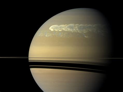 Planet Saturn Surface Features