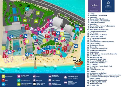 Resort Map | Oasis Palm and Grand Oasis Palm | Cancun, Mexico