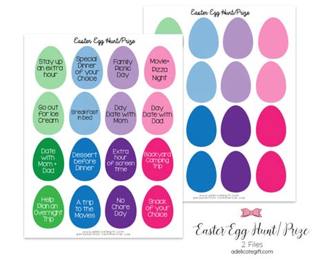 Easter Egg Hunt! Prize: Experiences - a delicate gift