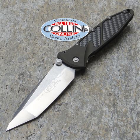 Microtech - Socom Elite - Tanto Plain Satin - Green Alluminum and Carbon Fiber - 161-4GR - coltello