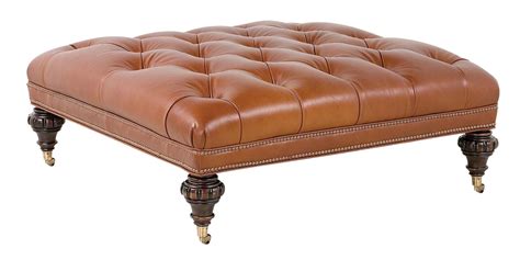 Tufted Leather Ottoman Coffee Table | Coffee Table Design Ideas | Tufted leather ottoman ...