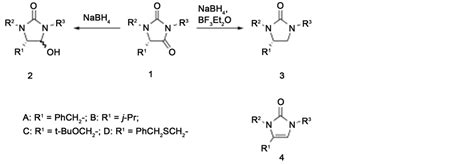 Simple Reduction of Hydantoins with Sodium Borohydride